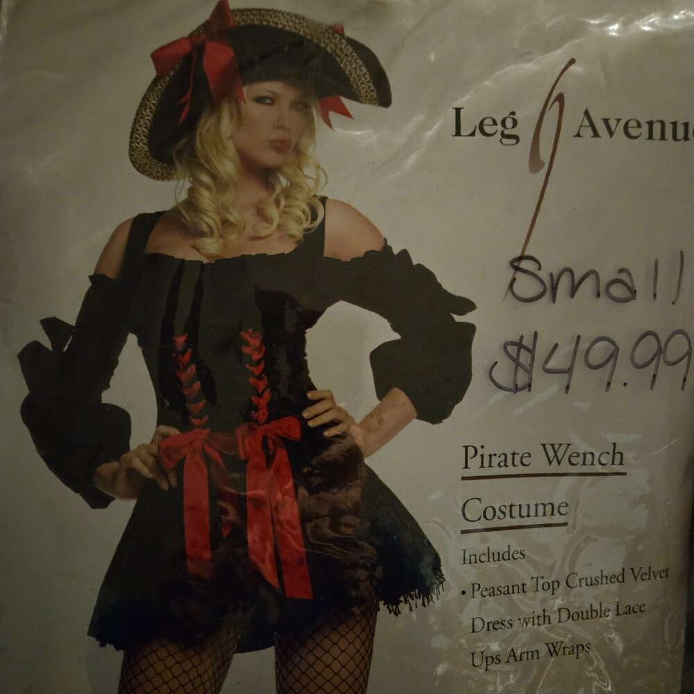 Small NWT LAST Pirate Wench Stretch Velvet